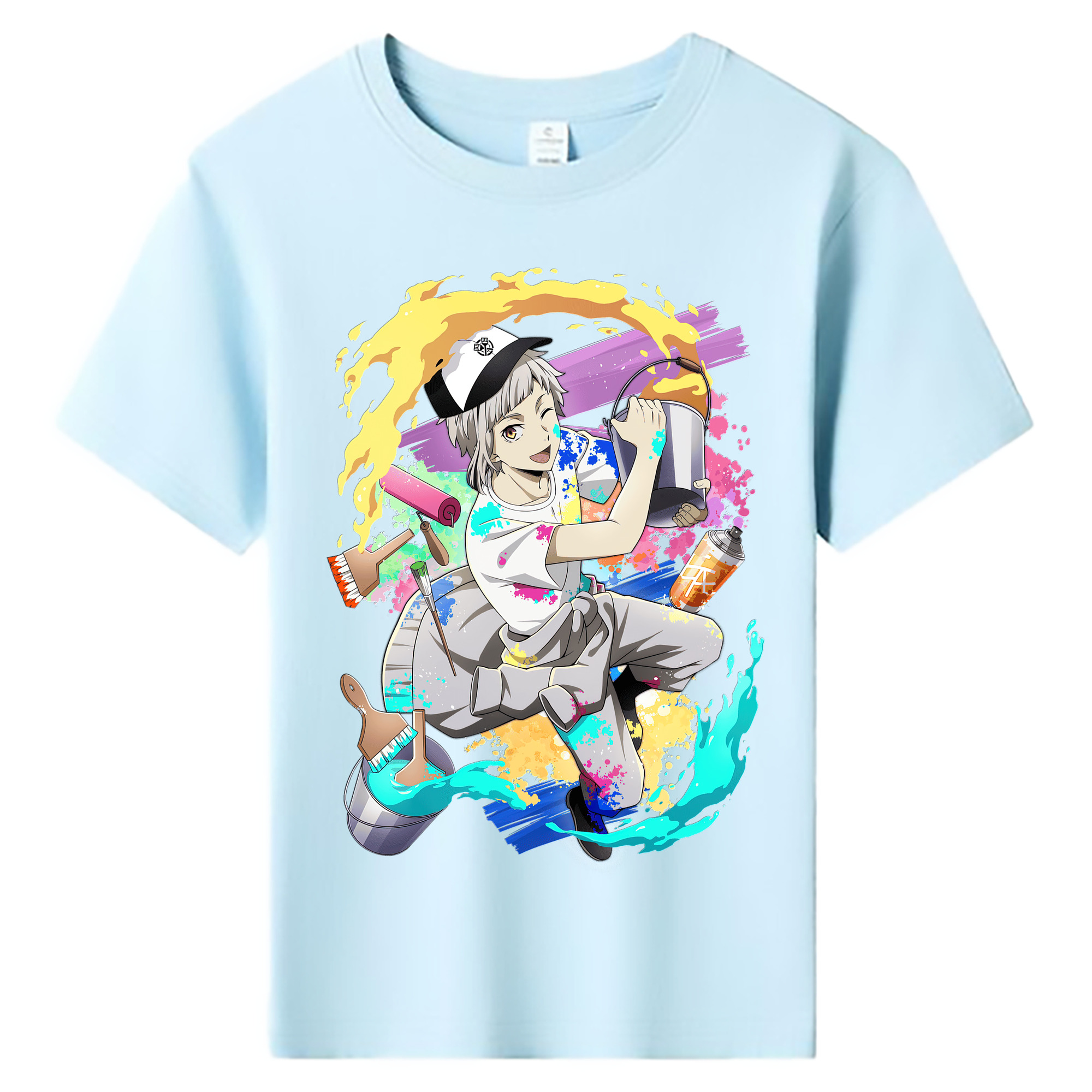 （画像用） 文豪ストレイドッグス Bungo Stray Dogs 綿100％キッズTシャツ（フロントプリント）